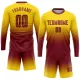 Men Custom Fashion Long Sleeve Soccer Jersey Uniform - goatjersey