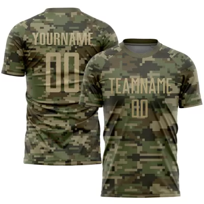 Men Custom Camo Soccer Jersey Uniform - goatjersey