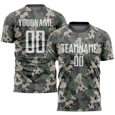 Men Custom Camo Soccer Jersey Uniform - goatjersey