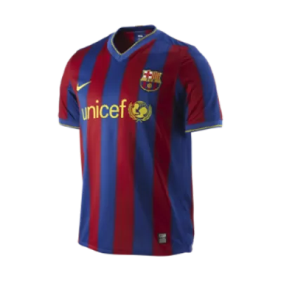 Men's 2009/10 Barcelona Retro Home Soccer Jersey - goatjersey