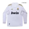 Men's 2011/12 Real Madrid Retro Home Soccer Long Sleeves Jersey - goatjersey