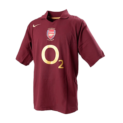 Men's 2005/06 Arsenal Retro Home Soccer Jersey - goatjersey