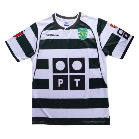 Men's 2001/03 Sporting CP Retro Home Soccer Jersey - goatjersey