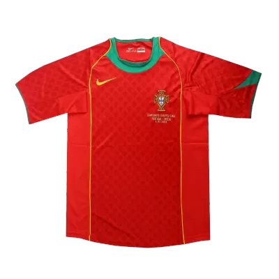 Men's 2004 Portugal Retro Home Soccer Jersey - goatjersey