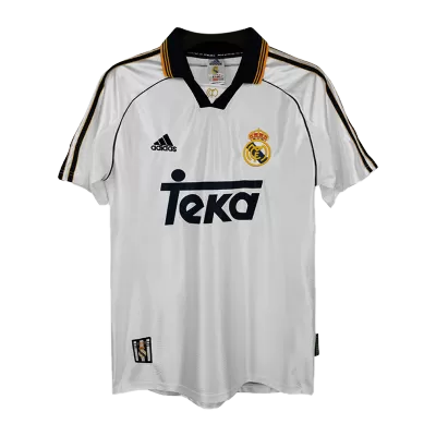 Men's 1998/00 Real Madrid Retro Home Soccer Jersey - goatjersey