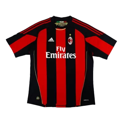 Men's 2010/11 AC Milan Retro Home Soccer Jersey - goatjersey