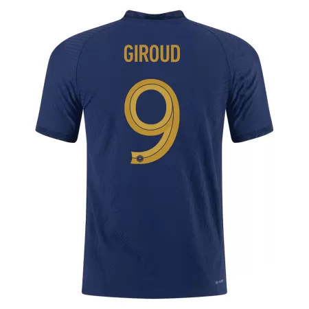 Men's France GIROUD #9 2022 Home World Cup Player Version Soccer Jersey - goatjersey