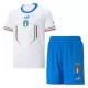 Kids Italy 2022 Away Soccer Jersey Kits(Jersey+Shorts) - goatjersey