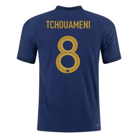 Men's France TCHOUAMENI #8 2022 Home World Cup Player Version Soccer Jersey - goatjersey