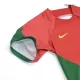 Kids Portugal 2022/23 Home Soccer Jersey Kits(Jersey+Shorts) - goatjersey