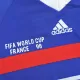 Men's 1998 France Retro Home Soccer Long Sleeves Jersey - goatjersey