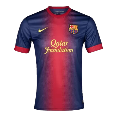 Men's 2012/13 Barcelona Retro Home Soccer Jersey - goatjersey