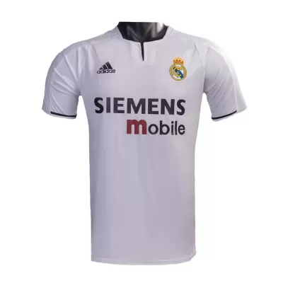 Men's 2003/04 Real Madrid Retro Home Soccer Jersey - goatjersey