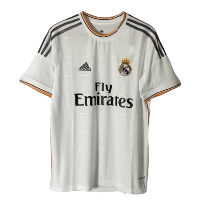 Men's 2013/14 Real Madrid Retro Home Soccer Jersey - goatjersey