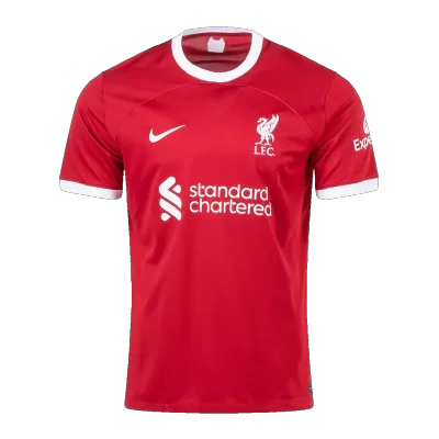 Men's Liverpool Home Soccer Short Sleeves Jersey 2023/24 - goatjersey