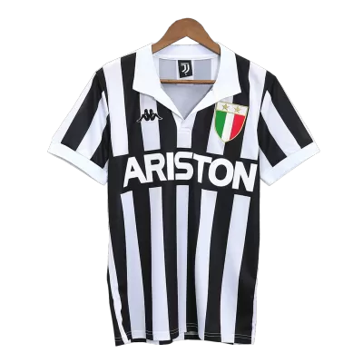 Men's 1984/85 Juventus Retro Home Soccer Jersey - goatjersey