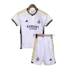 Kids Real Madrid 2023/24 Home Soccer Jersey Kits(Jersey+Shorts) - goatjersey