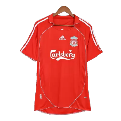 Men's 2006/07 Liverpool Retro Home Soccer Jersey - goatjersey