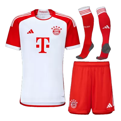 Kids Bayern Munich 2023/24 Whole Kits Home Soccer Kit (Jersey+Shorts+Sock - goatjersey