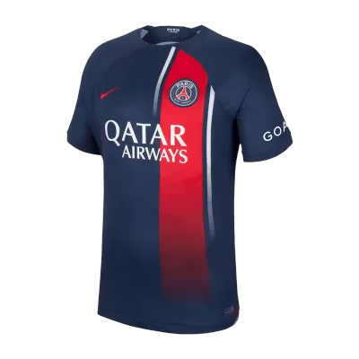 Men's PSG Home Soccer Short Sleeves Jersey 2023/24 - goatjersey