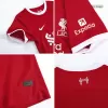 Kids Liverpool 2023/24 Home Soccer Jersey Kits(Jersey+Shorts) - goatjersey