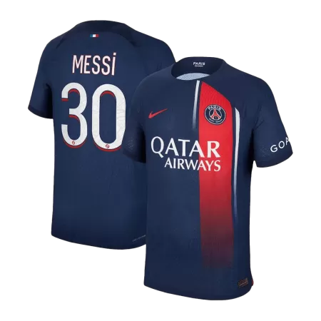 Men's PSG MESSI #30 2023/24 Home Player Version Soccer Jersey - goatjersey