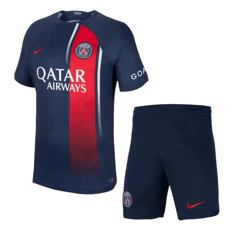 Men's 2023/24 PSG Home Soccer Kit(Jersey+Shorts) - goatjersey