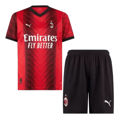 Men's 2023/24 AC Milan Home Soccer Kit(Jersey+Shorts) - goatjersey