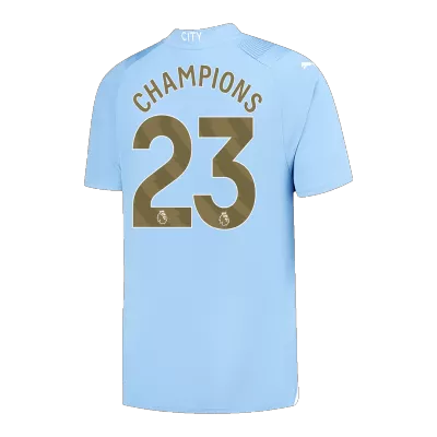 Men's Manchester City 2023/24 Home Champions Player Version Soccer Jersey - goatjersey