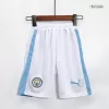 Kids Manchester City 2023/24 Home Soccer Jersey Kits(Jersey+Shorts) - goatjersey