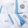 Kids Manchester City 2023/24 Home Soccer Jersey Kits(Jersey+Shorts) - goatjersey