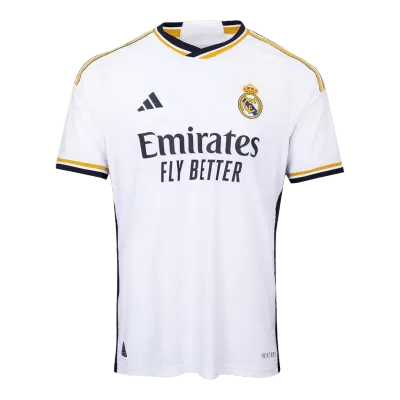 Men's Real Madrid 2023/24 Home Player Version Soccer Jersey - goatjersey