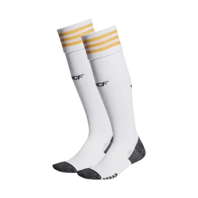 Men's Real Madrid Home Soccer Socks 2023/24 - goatjersey