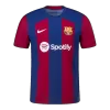 Men's Barcelona 2023/24 Home Player Version Soccer Jersey - goatjersey