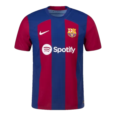 Men's Barcelona 2023/24 Home Player Version Soccer Jersey - goatjersey