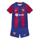 Kids Barcelona 2023/24 Home Soccer Jersey Kits(Jersey+Shorts) - goatjersey