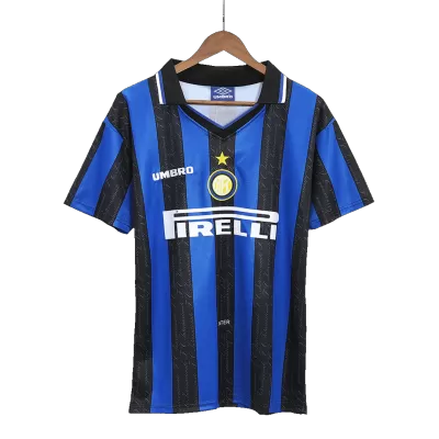 Men's 1997/98 Inter Milan Retro Home Soccer Jersey - goatjersey