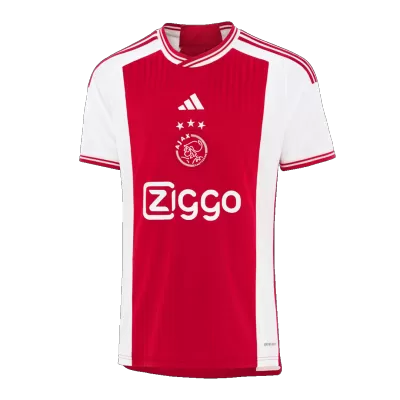 Men's Ajax 2023/24 Home Player Version Soccer Jersey - goatjersey