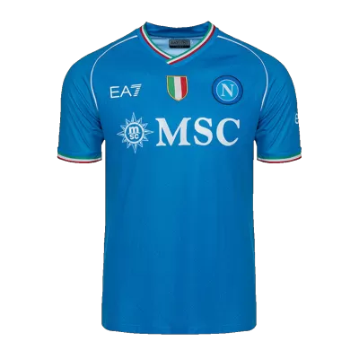 Men's Napoli Home Soccer Short Sleeves Jersey 2023/24 - goatjersey