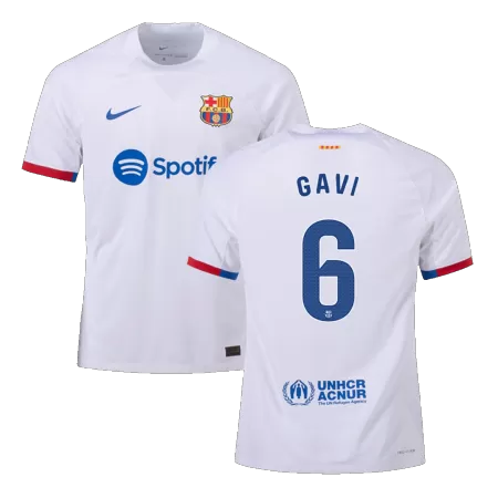 Men's Barcelona GAVI #6 2023/24 Away Player Version Soccer Jersey - goatjersey