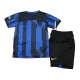 Kids Inter Milan 2023/24 Home Soccer Jersey Kits(Jersey+Shorts) - goatjersey