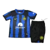 Kids Inter Milan 2023/24 Home Soccer Jersey Kits(Jersey+Shorts) - goatjersey