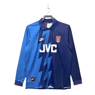 Men's 1995/96 Arsenal Retro Away Soccer Long Sleeves Jersey - goatjersey