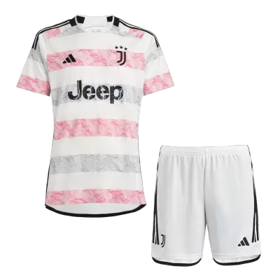 Men's 2023/24 Juventus Away Soccer Kit(Jersey+Shorts) - goatjersey