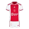 Kids Ajax 2023/24 Home Soccer Jersey Kits(Jersey+Shorts) - goatjersey