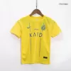 Kids Al Nassr 2023/24 Home Soccer Jersey Kits(Jersey+Shorts) - goatjersey