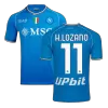 Men's Napoli H.LOZANO #11 2023/24 Home Player Version Soccer Jersey - goatjersey