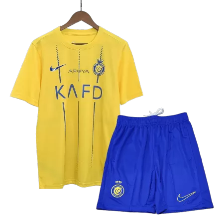Men's 2023/24 Al Nassr Home Soccer Kit(Jersey+Shorts) - goatjersey