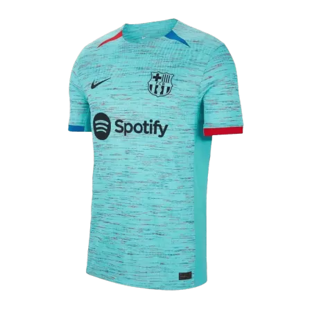Men's Barcelona 2023/24 Third Away Player Version Soccer Jersey - goatjersey