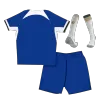 Kids Chelsea 2023/24 Whole Kits Home Soccer Kit (Jersey+Shorts+Sock - goatjersey